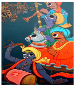 Original Acrylic by Mr. Manjunath Mane - Bharat Artisans