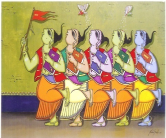 Original Acrylic by Mr. Shahid Pasha - Bharat Artisans
